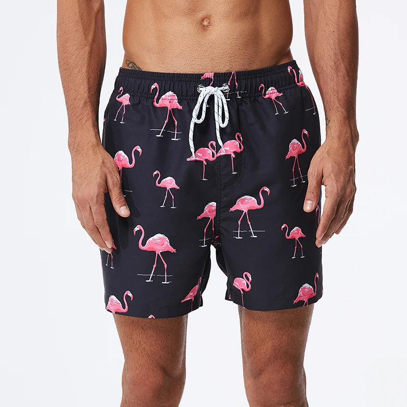 Men's Summer Print Beach Shorts: Swim, Surf & Workout Trunks