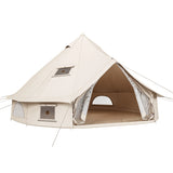 Single-Door Cotton Canvas Bell Tent
