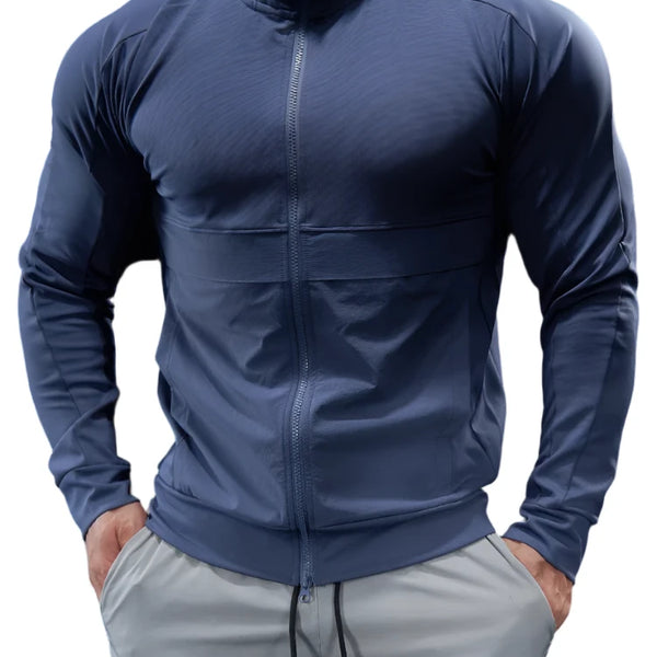 Men's Breathable Running Hoodie for All-Season Workouts
