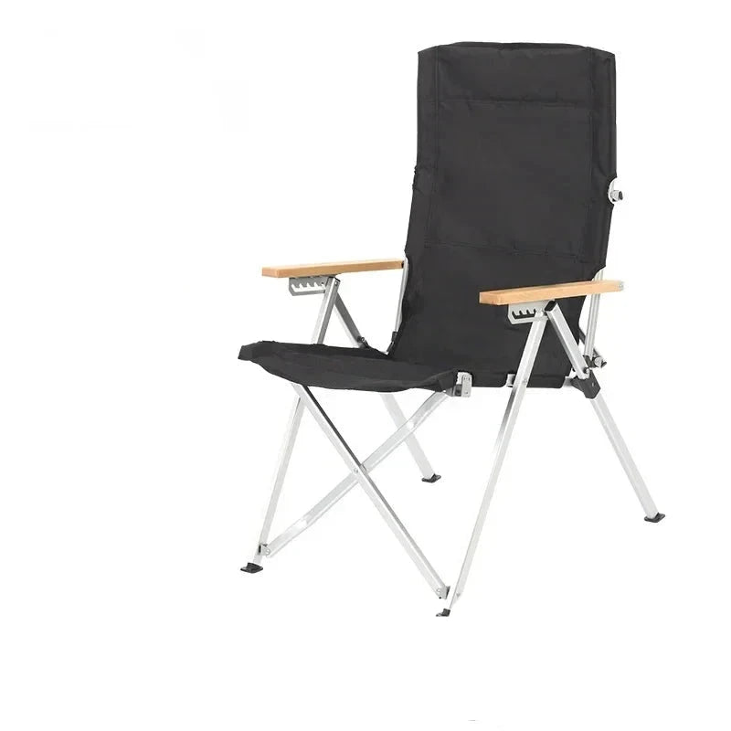 Lightweight Wooden Camping Chair for Outdoor Relaxation
