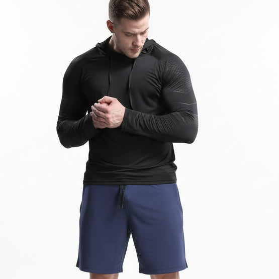 Men's Quick Dry Outdoor Sports Hoodies Activewear Running Tops 24 Hour Sport