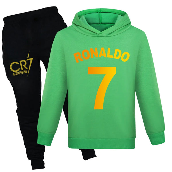 Kids' CR7 Autumn Football Tracksuit Boys & Girls Sportswear