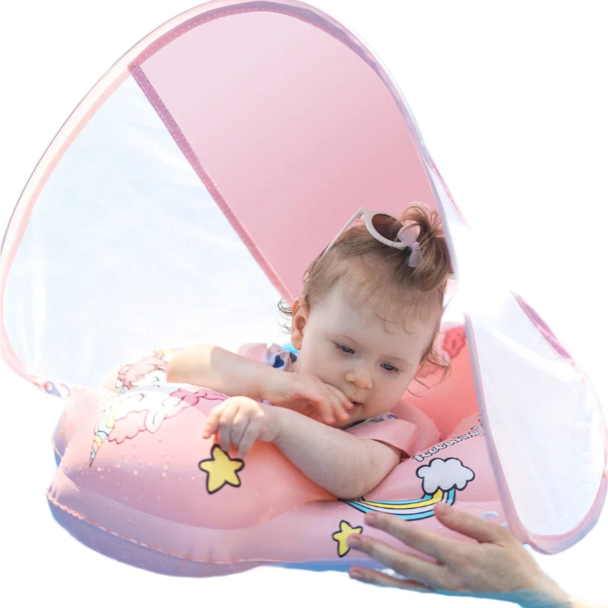 Safe and Secure Baby Swimming Float with Canopy
