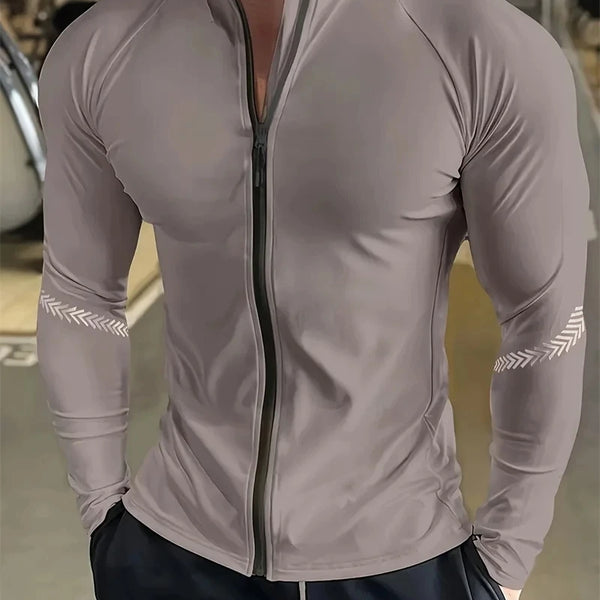 Men's Compression Sports Jacket | Gym Running Clothing & Quick Dry Fitness