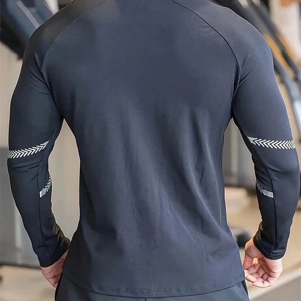 Men's Compression Sports Jacket | Gym Running Clothing & Quick Dry Fitness