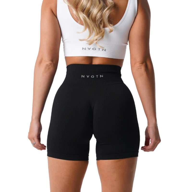 NVGTN High-Waisted Spandex Shorts for Gym & Yoga