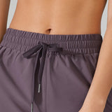 Women's Sports Jogging Loose Three Part Shorts Elastic Double Layer Side Pocket Breathable Running Fitness Leisure Yoga Shorts 24 Hour Sport
