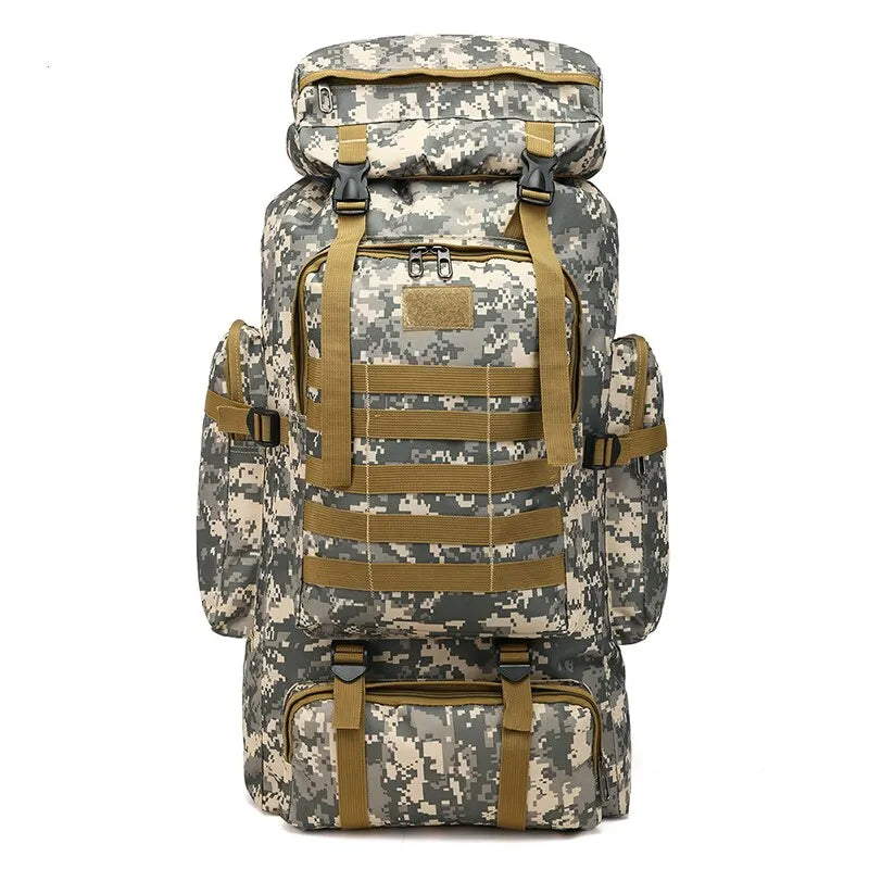 55-60LCamping Backpack Large Capacity Waterproof