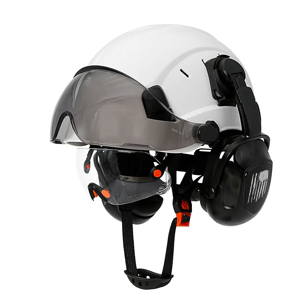  White with earmuffs