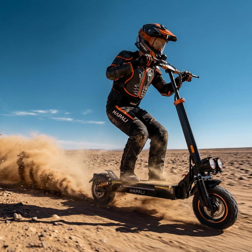 Off-Road Adult Electric Scooter: Dual Suspension & Long Range