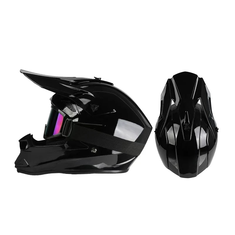 Off road motorcycle helmet rally downhill full helmet riding with goggles suitable for all seasons for men women and children 24 Hour Sport