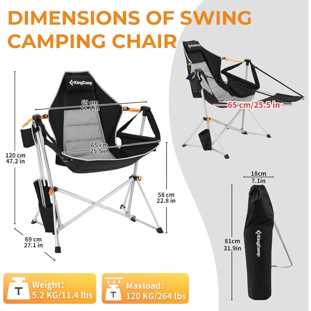 KingCamp Portable Rocking Hammock Chair