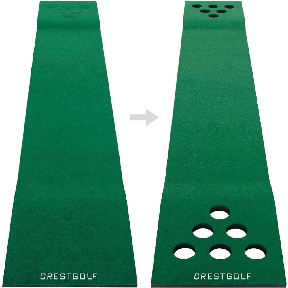 Indoor Golf Putting Mat, Golf Pong Game Set