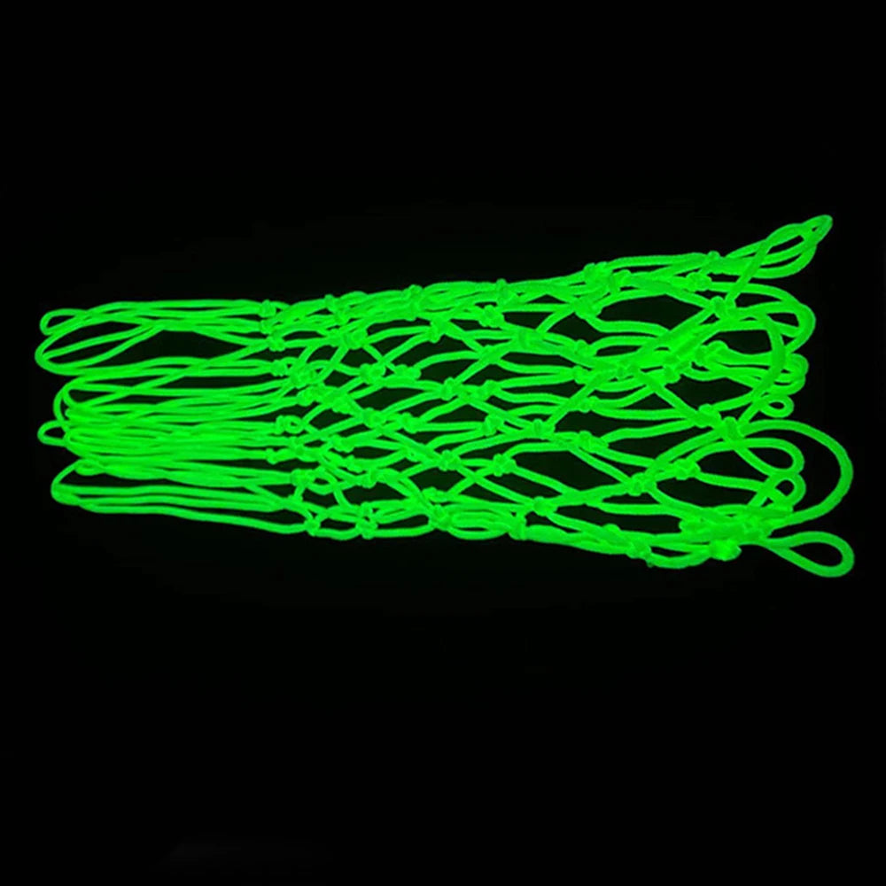 Glowing Basketball Net, Solar-Powered, 12 Loops, Standard Size