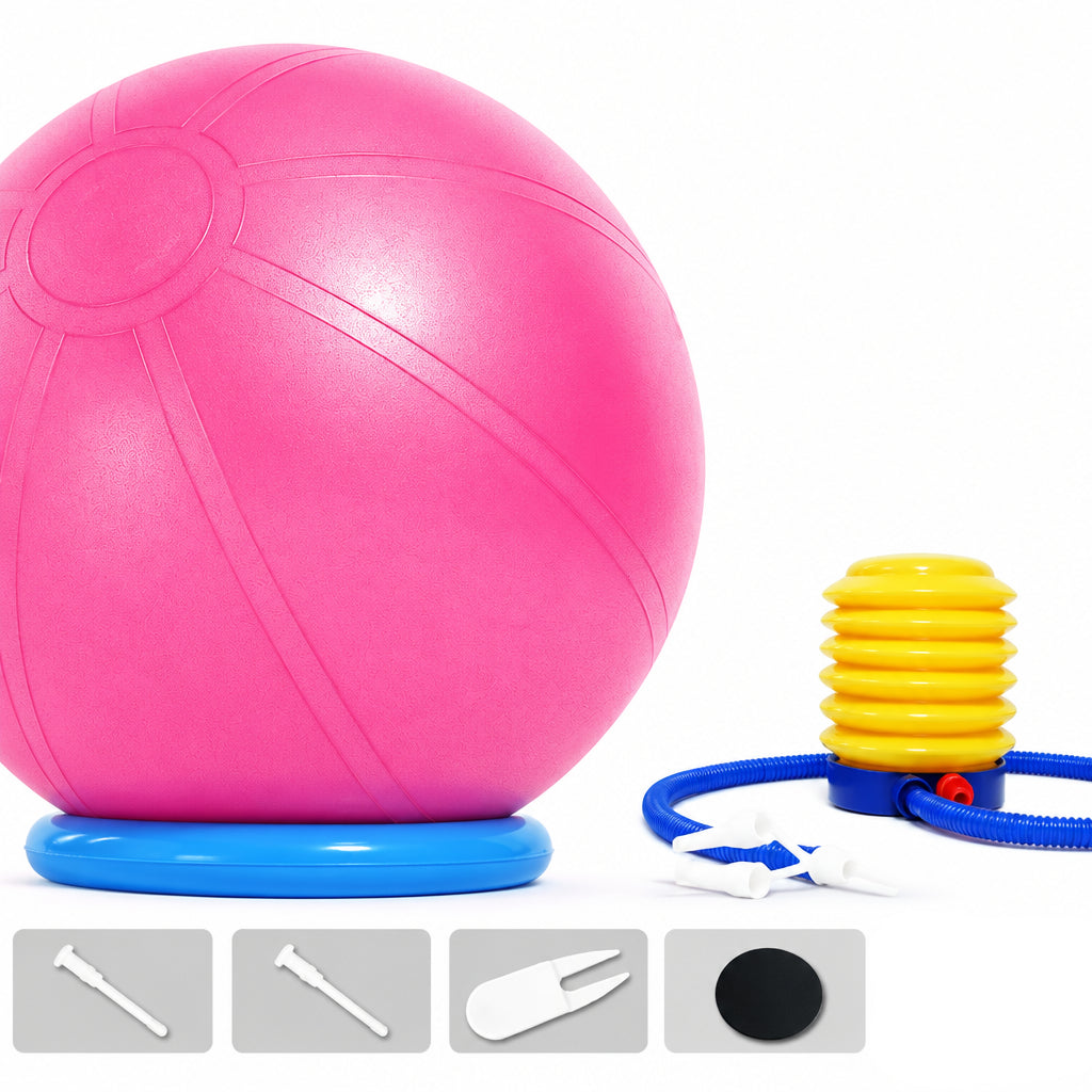 Thickened Anti-Burst Yoga Ball with Base Pregnancy & Fitness