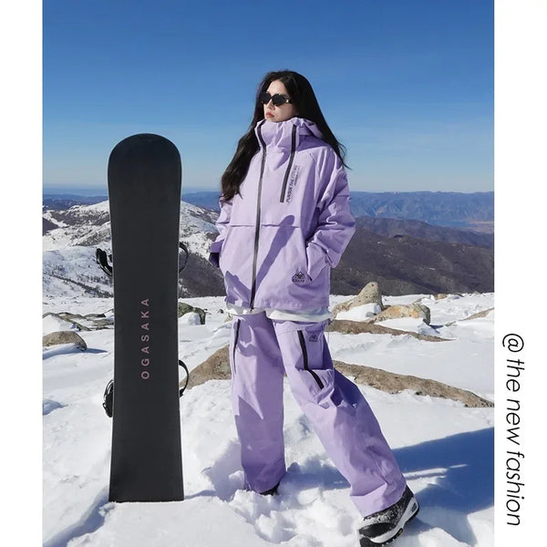 -30℃ Adult Ski Suit: Men's & Women's Jacket and Pants Set