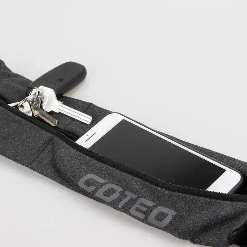 Reflective Running Belt Dual Pocket Waist Pack for Gym & Yoga