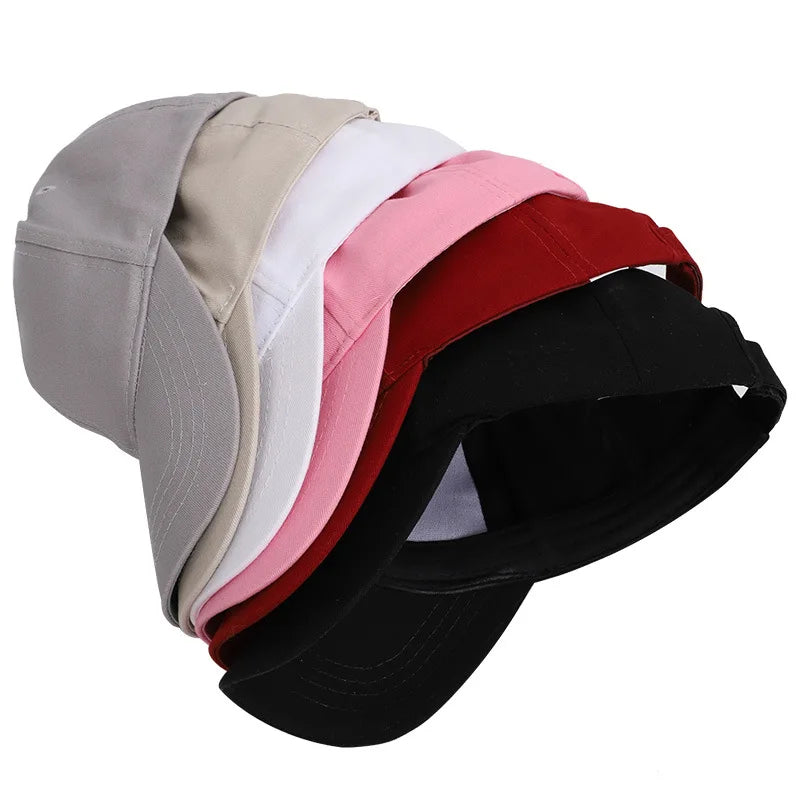 Baseball Cap with Ponytail Slot