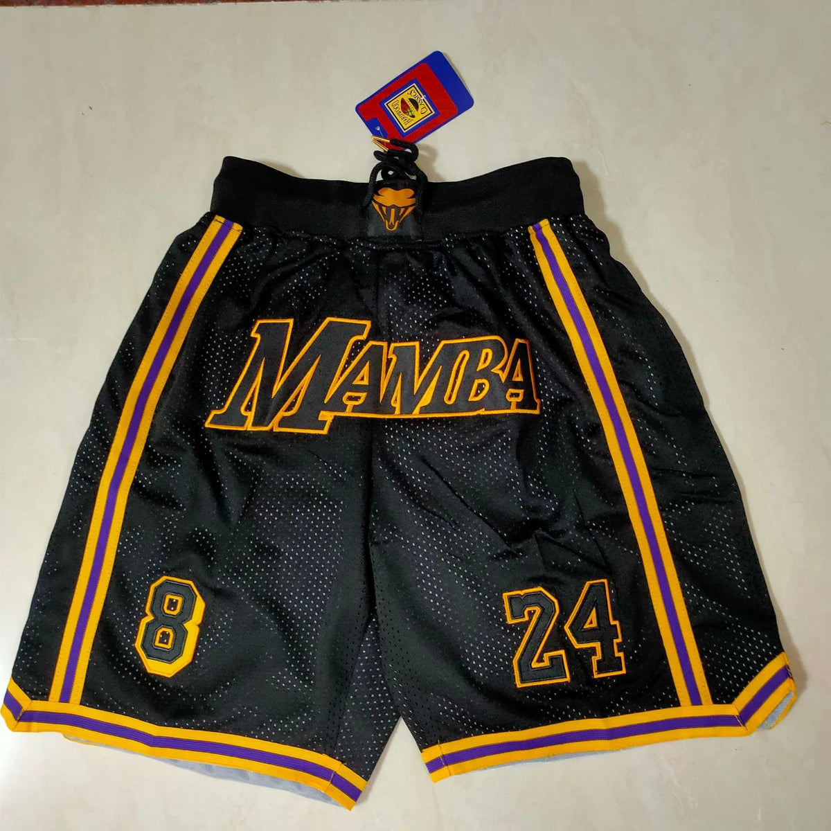 Men's Embroidered Basketball Shorts | Loose, Breathable w/ Zip Pockets