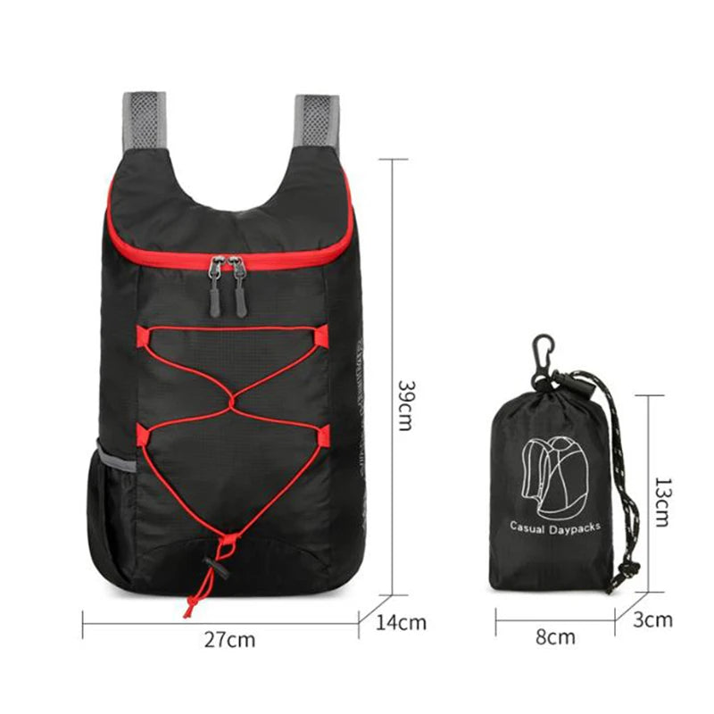 Multifunctional Outdoor Folding Backpack High Density Lightweight