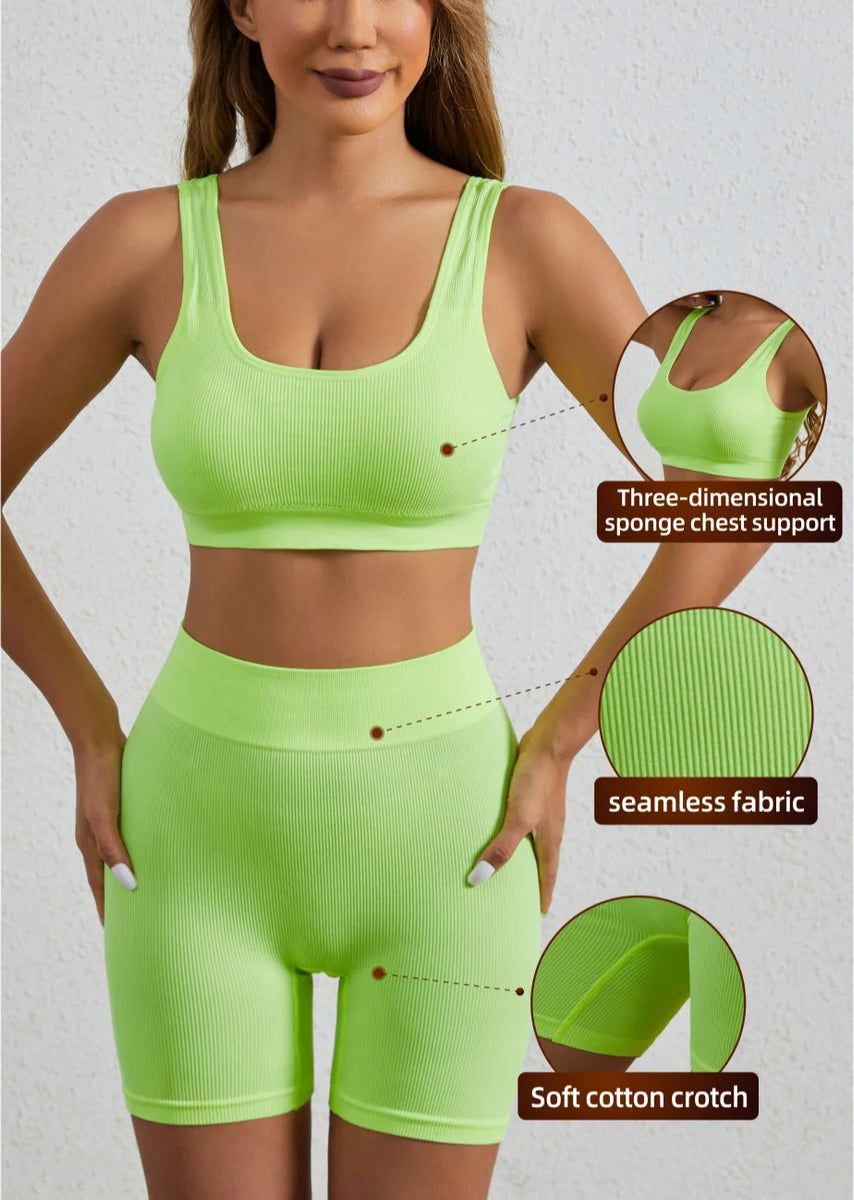 Breathable Yoga Pants & Top Set for Women