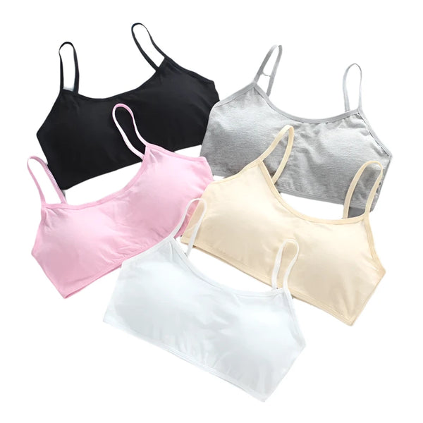 5-Pack Girls' Cotton Training Bras (Ages 8-14)














