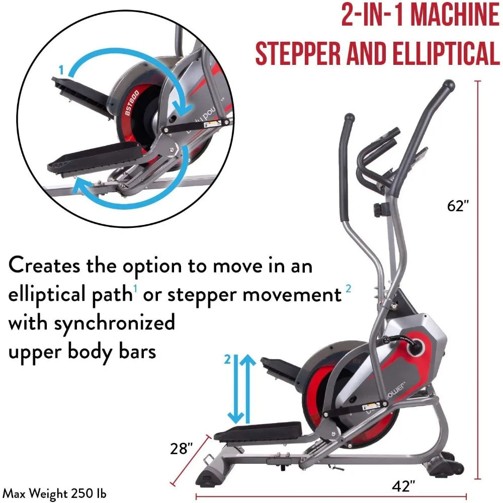 Compact Cardio & Strength Machine: Patented HIIT Elliptical