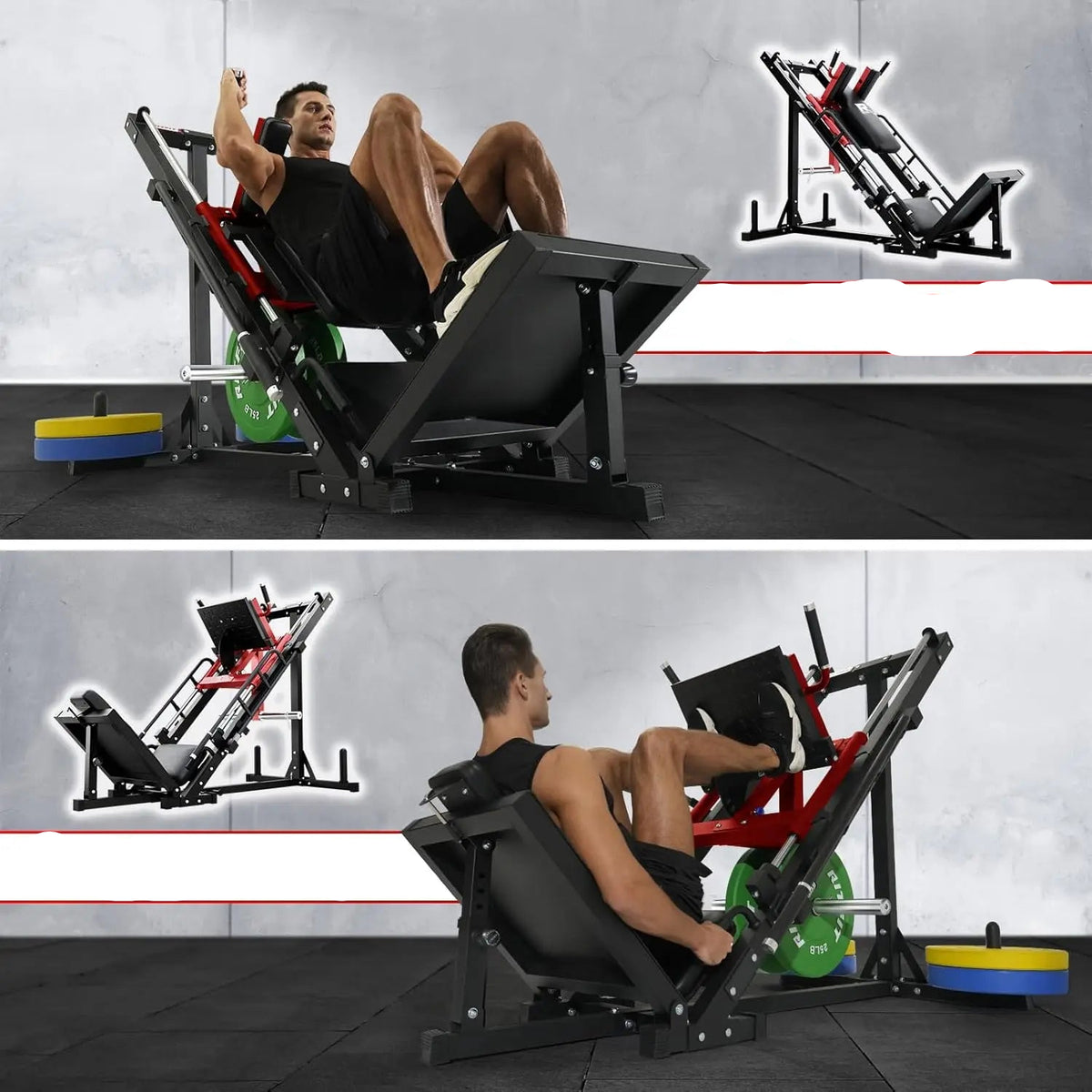 Pro-Grade Leg Press for Home Gyms Hack Squat IncludedWeight benches24 Hour Sport