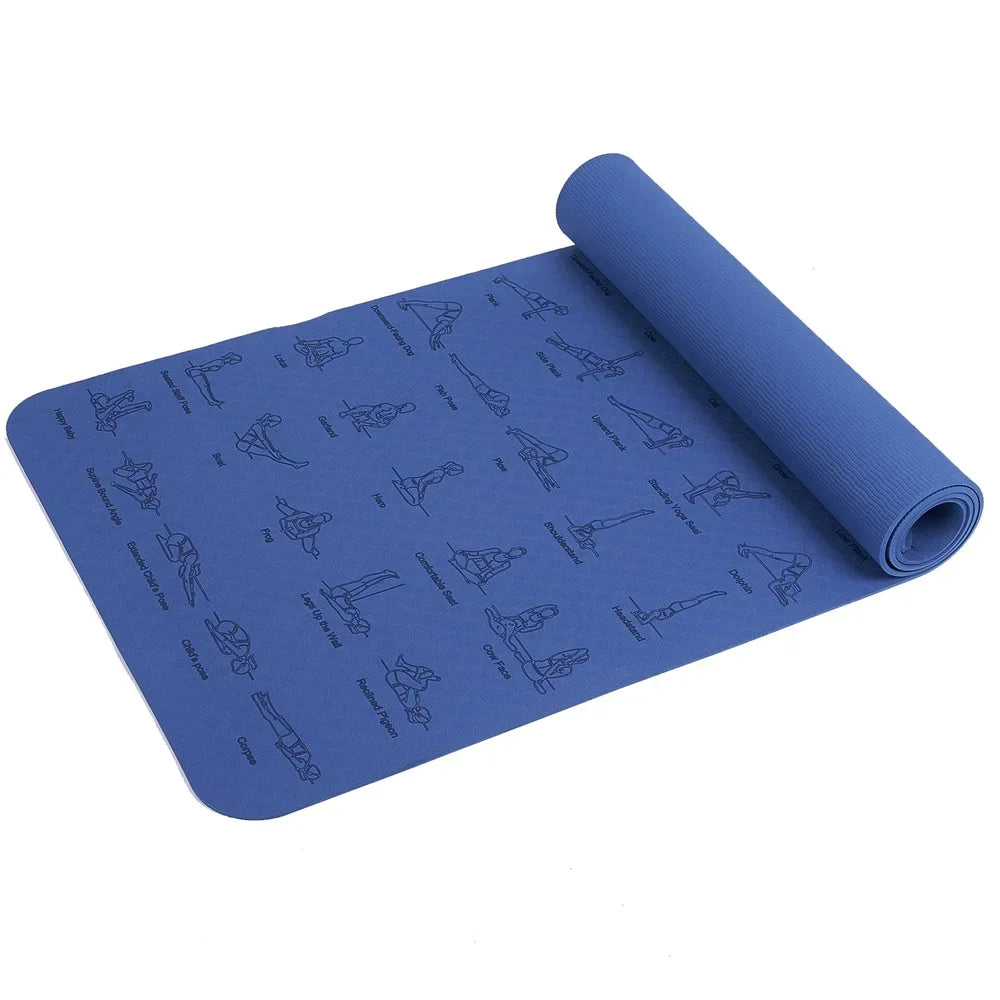 Durable, Non-Slip Sports Mat Ideal for Yoga, Pilates, Gymnastics
