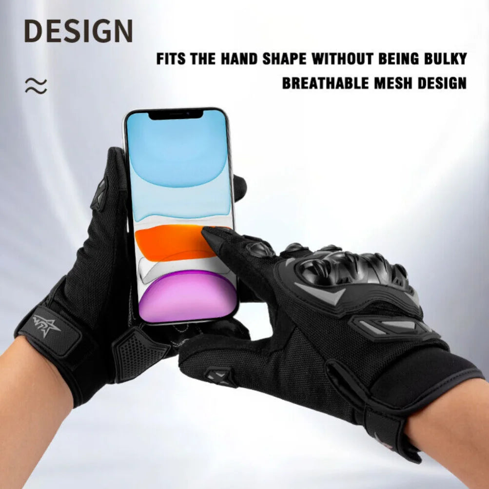 Motorcycle Gloves for Men Women Full Finger Touchscreen Motorbike Gloves for BMX ATV MTB Riding Road Racing Motocross Gloves 24 Hour Sport