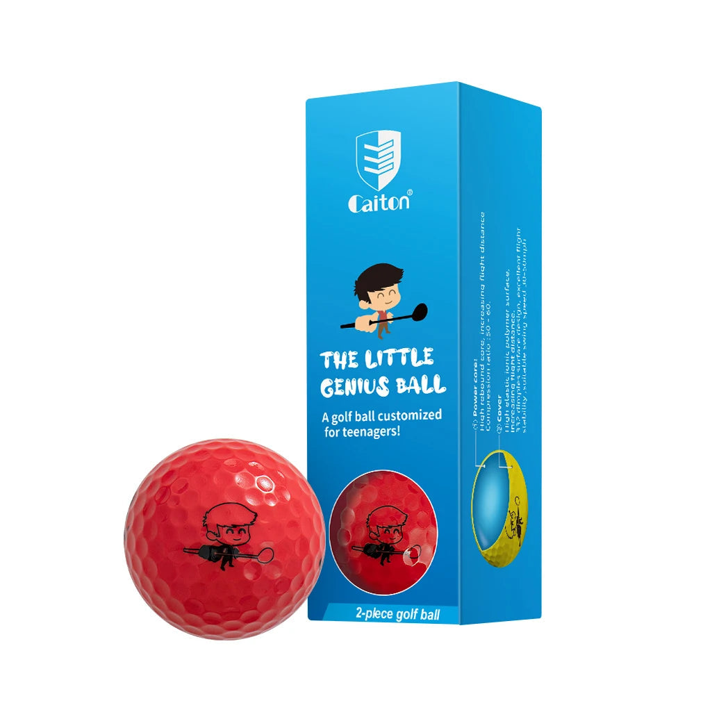 Kids' Golf Balls: Cartoon Prints, High Bounce Core