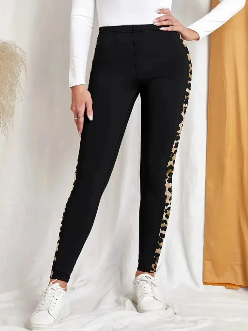 High-Waisted Leopard Print Leggings for Yoga, Running & More