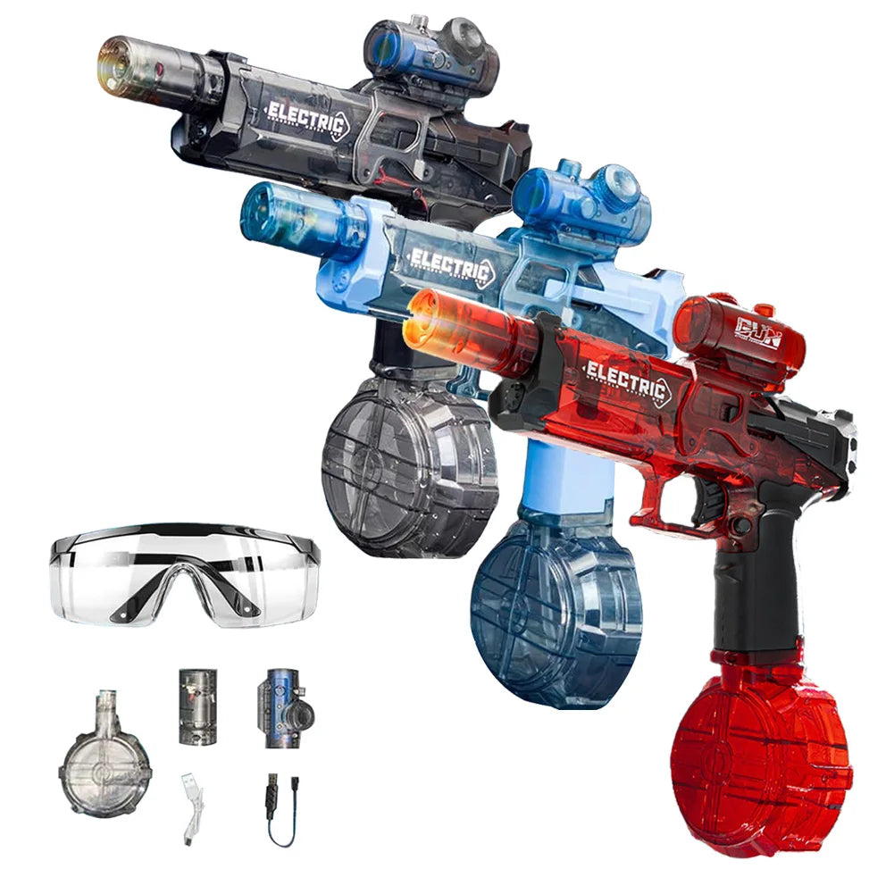 Summer Fun Unleashed: Automatic Water Gun with Colorful Lights