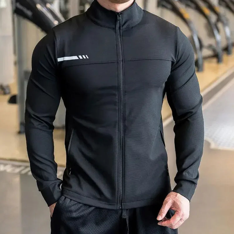 Men's High-Quality Zipped Sport Jacket | Gym, Running & Outdoor Training - 24 Hour Sport