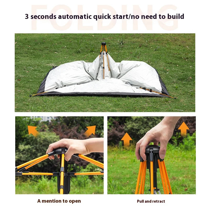 Hands-Free, Weatherproof Camping Tent