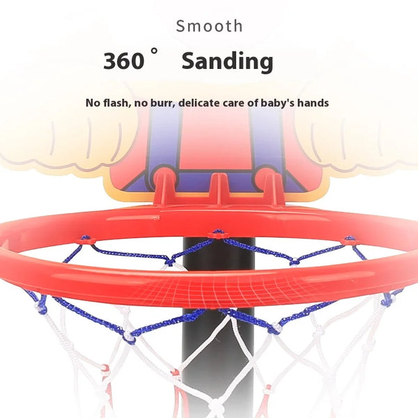 Adjustable Kids' Basketball Hoop Indoor & Outdoor Sports Stand