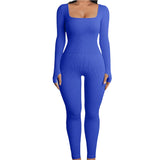 Sleek and Stylish: Ribbed Yoga Jumpsuit
