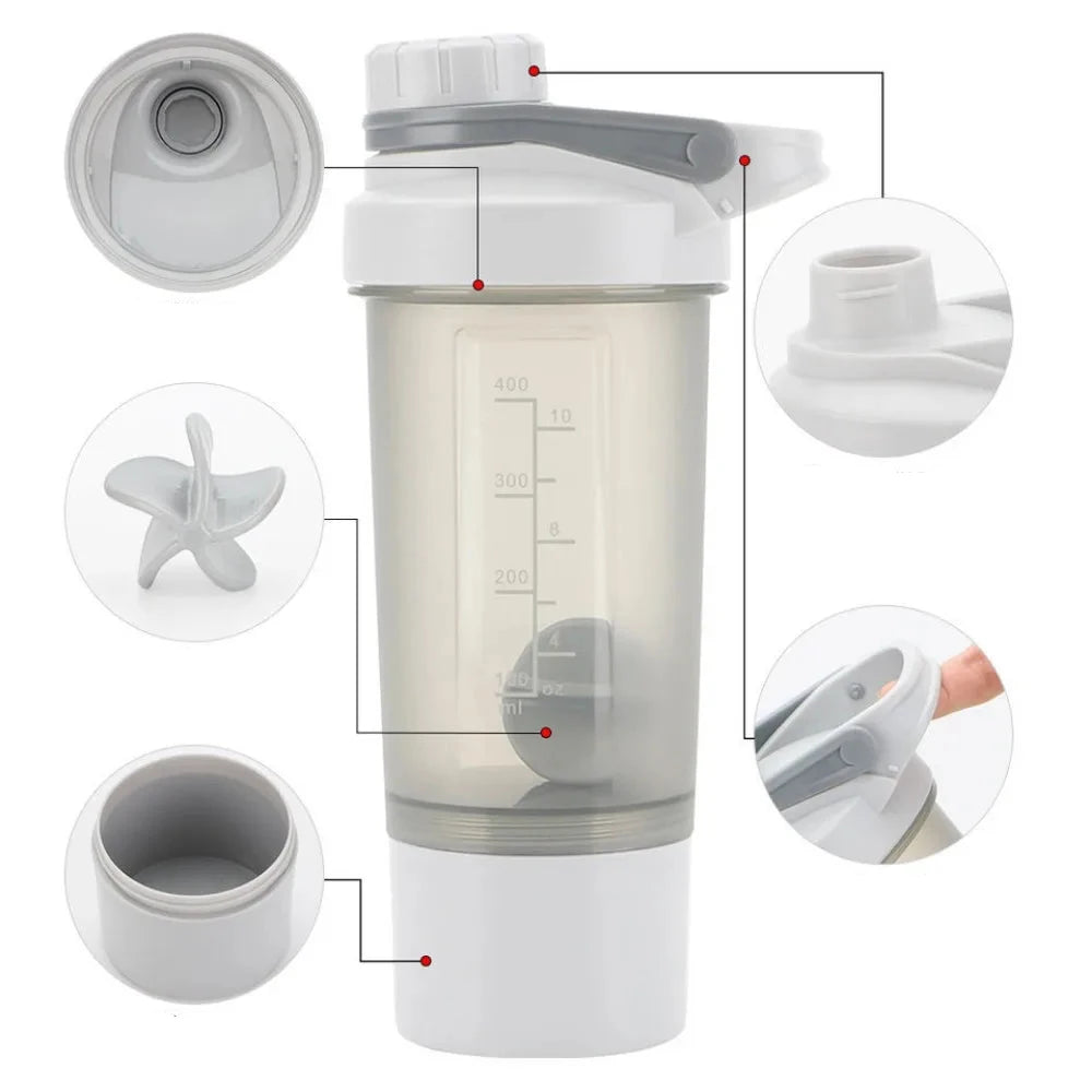 Durable Fitness Shaker with Clip