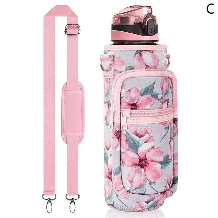 Large Water Bottle Sleeve with Phone Pouch & Carrying StrapWater Bottles24 Hour Sport