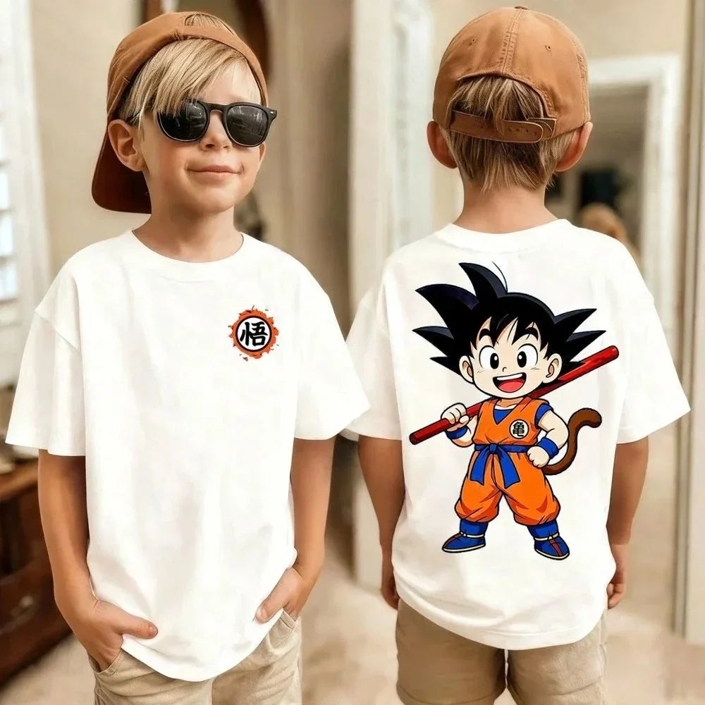 Dragon Ball Goku Anime Summer Soft Cotton T-Shirt for Boys