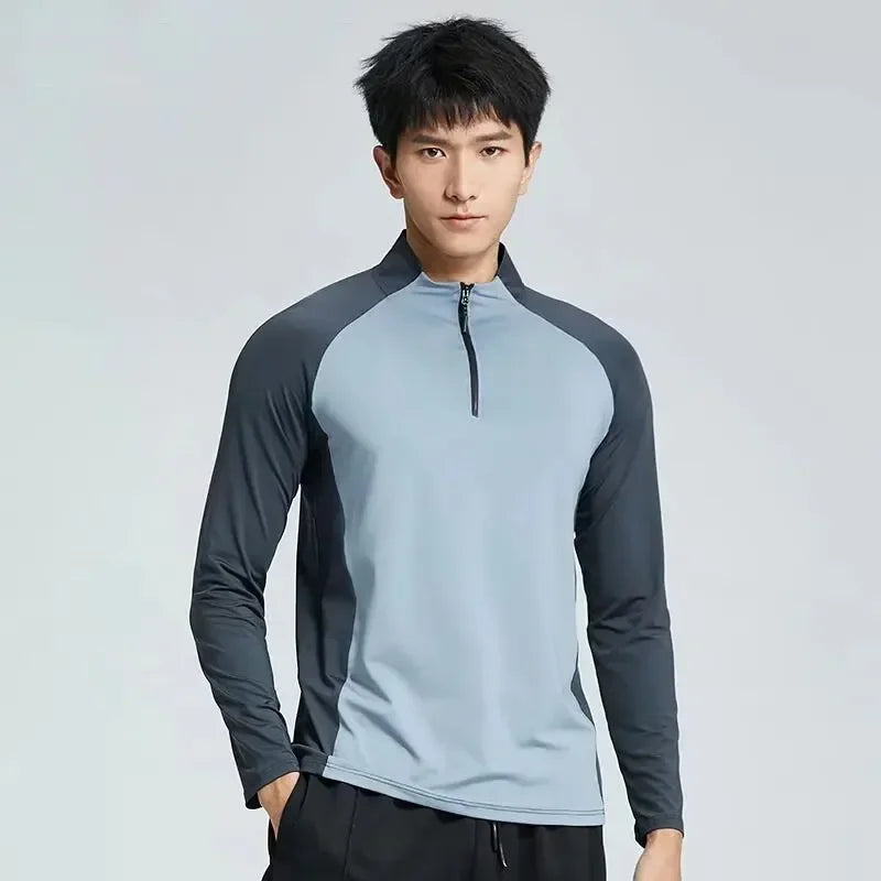 Men's Breathable Long-Sleeve Workout Gear