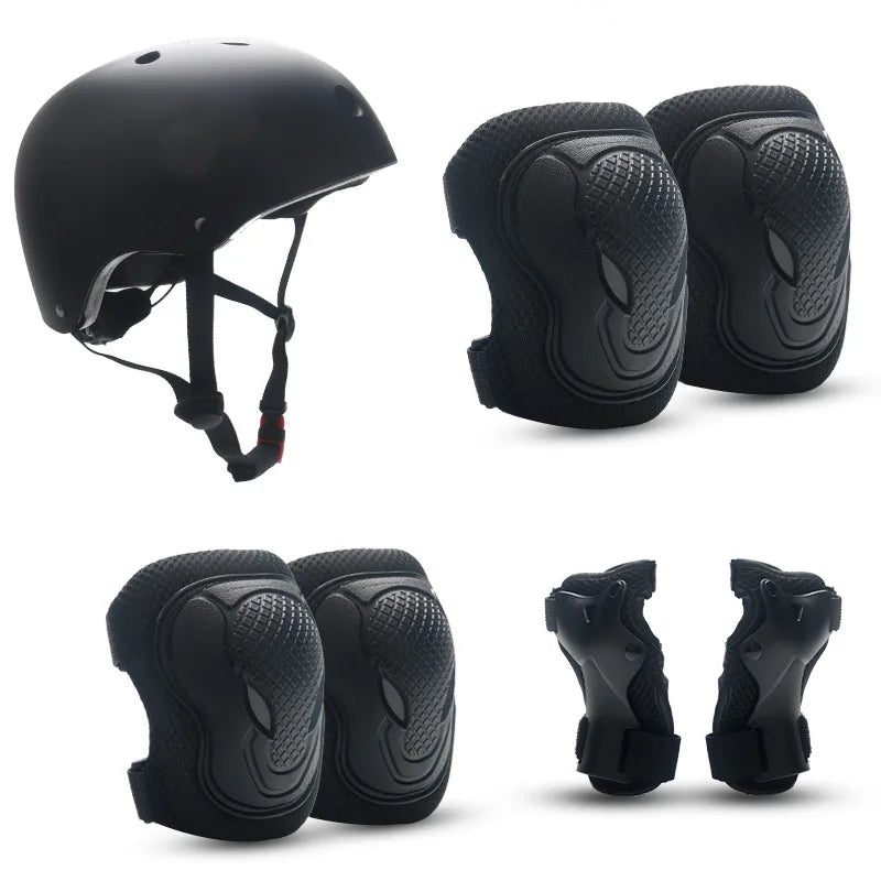 Kids' Protective Gear Set: Helmet & Pads for Ages 2-14
