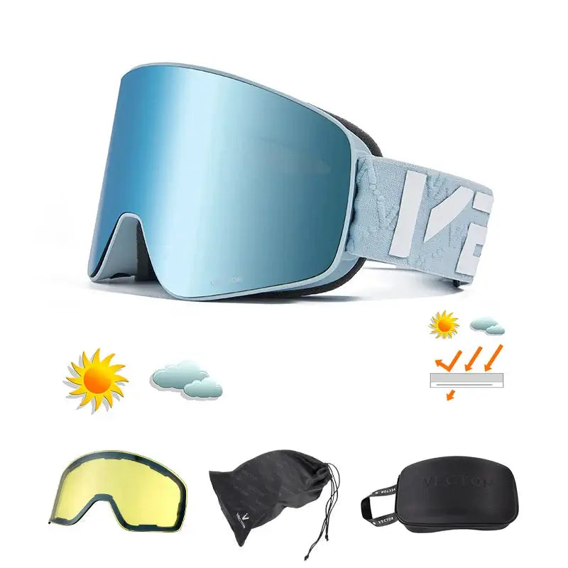  Blue Goggles Set