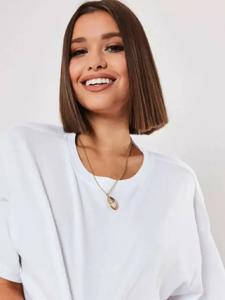 New Sport T-Shirt: Loose Cotton Crop Top for Dance & Gymwomen's Shirts24 Hour Sport