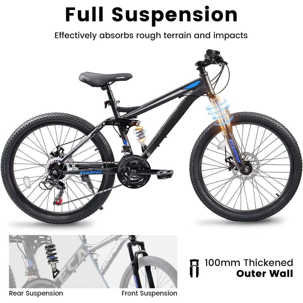 Carbon Steel/Aluminum Mountain Bike for Men and Women