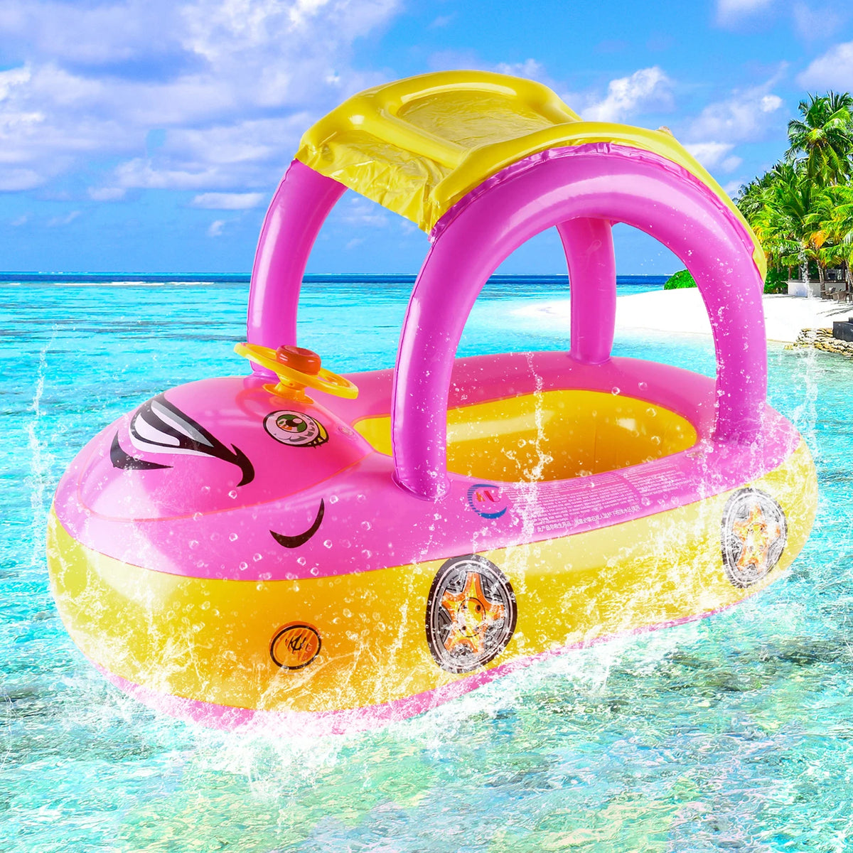 Car-Shaped Toddler Pool Floats for Kids