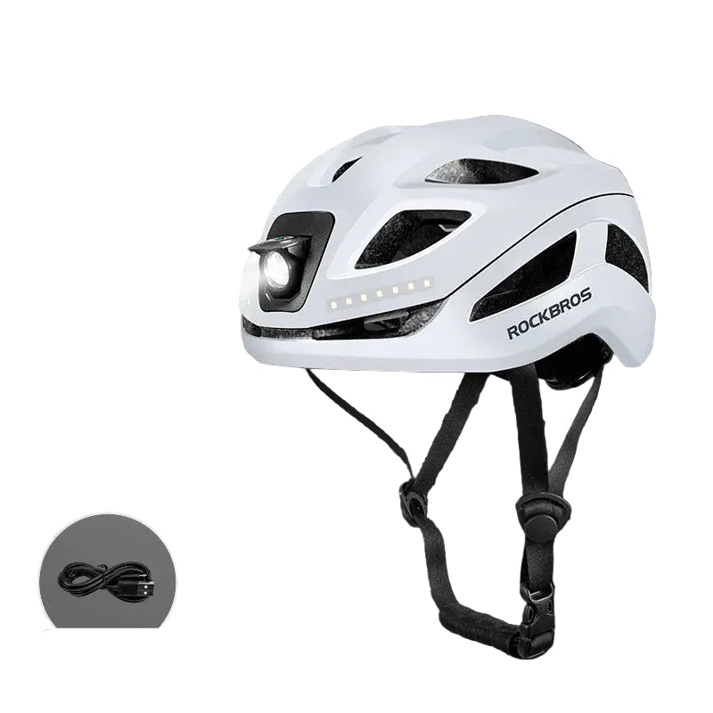 Rechargeable Cycling Helmet with LED Light