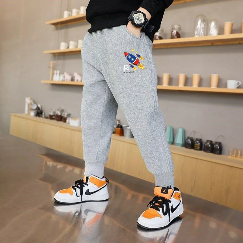 Boys’ Cotton Joggers Casual School & Sport Pants