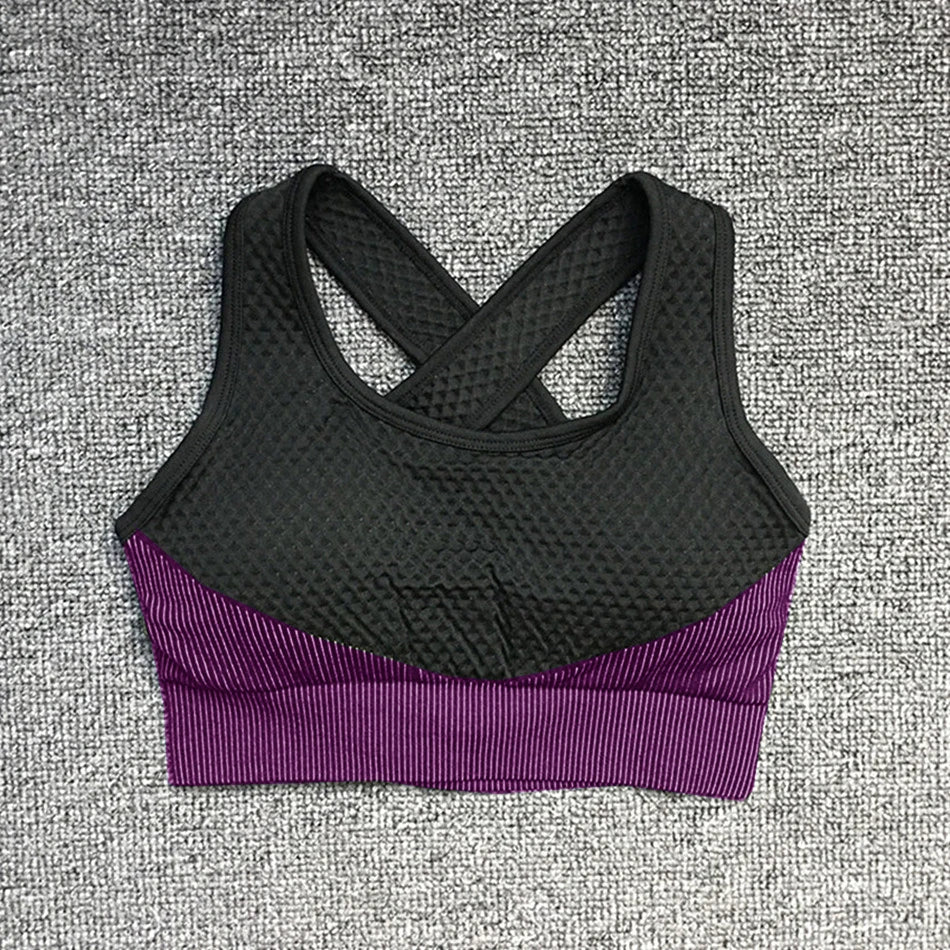 Seamless Yoga Set Fitness Leggings Sports Bra