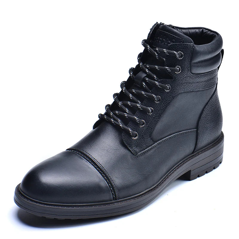 Men's Leather Ankle Boots for Fall/Winter